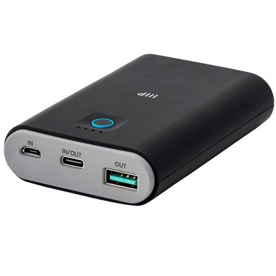 ZTECH Mini Portable Charging Power Bank with USB Cable for iPhone and  Tablets, Black