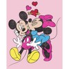 Girl's Disney Mickey and Minnie Heart Kiss T-Shirt - 2 of 4