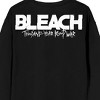 Bleach 100 Year Blood War Ichigo On Orange Background Crew Neck Long Sleeve Black Adult Sweatshirt - 4 of 4