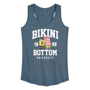 Women's - SpongeBob SquarePants - Bikini Bottom University Graphic Racerback Tank - 1 of 4
