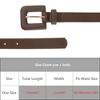INSPIRE CHIC Womens 0.8" Width Textured Fashion Causal Faux Leather Waist Belts 1Pc - 4 of 4