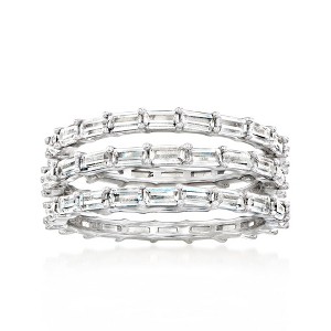 Ross-Simons 3.40 ct. t.w. CZ Jewelry Set: 3 Rings in Sterling Silver - 1 of 4
