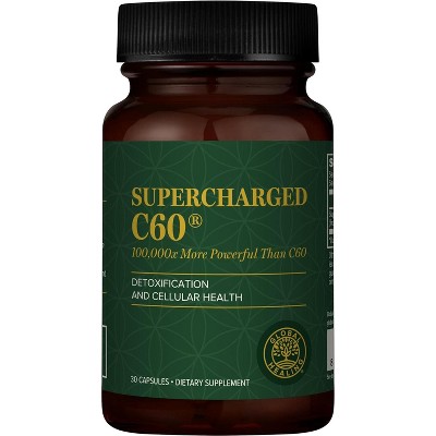Global Healing Supercharged C60, Supports Longevity (30 Capsules)