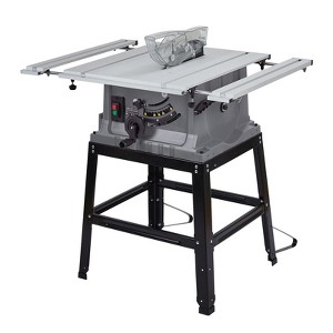 Coucheta Multifunctional 10 Inch Table Saw with Stand, 15a 5000RPM Portable Benchtop Saw,0-45°Bevel Cutting Tabletop Saw for Woodworking - 1 of 4