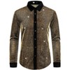 Lars Amadeus Men's Long Sleeves Party Shining Sparkle Dress Shirts - 2 of 4