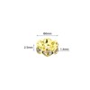 Unique Bargains Rhinestone Small Round Bulk Glass Spacer Beads for Jewelry Making Gold 0.24" 200 Pcs - 2 of 4