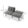 JUJABU Contemporary 2-Seater Sofa with Adjustable Backrest, Velvet Upholstery and Metal Frame - 4 of 4