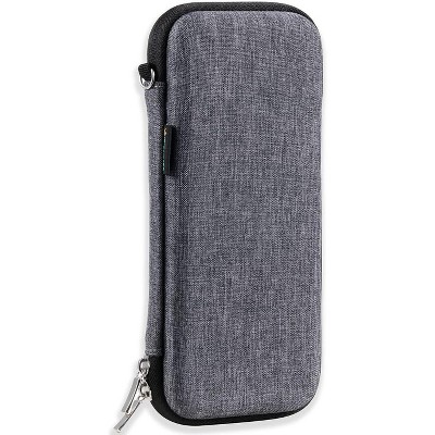Upgraded Hard Pencil Case Box for,Durable Pen Carrying Case with Zipper-Black