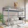 Aukfa Metal Loft Bed Twin Size, Loft Bed Frame with Safety Guard Rails & Flat Ladder, Twin Loft Bed for Kids Teens, Adults - 2 of 4