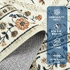 coucheta Floral Area Rugs, Multi-size Washable Stain Resistant Non Slip Vintage Low Pile Carpet for Living Room, Bedroom, Dining, Farmhouse - 3 of 4