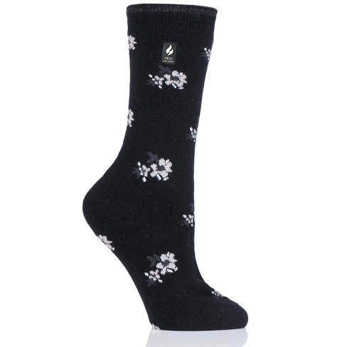 Heat Holders® Women's Holly Ultra Lite™ Long Twist Socks, Thermal Yarn, Lightweight Winter Socks Tight Fit Shoes, Warm + Soft, Hiking, Cabin, Cozy  At Home Socks