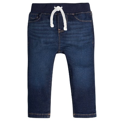 Gerber Infant Denim Rib Waist Skinny Jeans, Dark Blue, 18 Months : Target