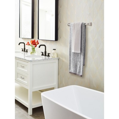 Revitalize 18-Inch Brushed Nickel Wall Mounted Towel Bar