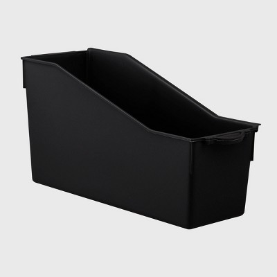 4ct Connected Folder Storage Bin Black - Bullseye's Playground™