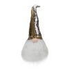 Northlight Weighted Christmas Gnome Head Decoration - 25" - Gold, Silver, and White - 3 of 4
