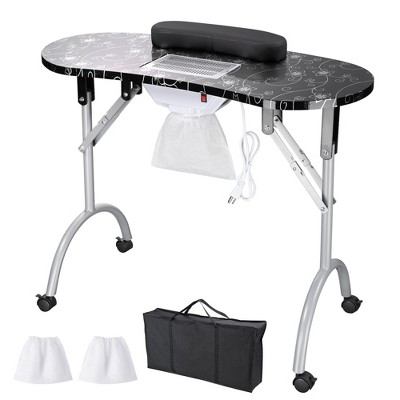 Byootique Portable Folding Manicure Nail Table Station Salon Desk Beauty Salon