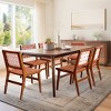 Subrtex Dining Chairs Set Of 2 PU Leather Kitchen Chairs Modern Woven Strips Side Chairs - image 4 of 4