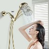 Gulches Handheld Shower Head with Hose High Pressure Shower Heads, Gold - 2 of 4