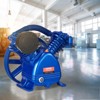 VEVOR Air Compressor Pump Head, 5.5HP 5.75CFM @ 90PSI, Twin Cylinder Oil Lubricated Air Compressor Piston Pump Head, with Max. 185PSI Pressure,Blue - 2 of 4