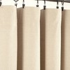 Linen Button 100% Lined Blackout Window Curtain Panel Dark Linen Single 40X84 - 3 of 4