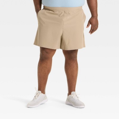 Men's Big Hybrid Shorts 6" - All In Motion™ Tan 2XL