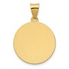 Black Bow Jewelry 14k Yellow Gold Hollow St. Thomas More Medal Pendant, 19mm (3/4 Inch) - 3 of 4
