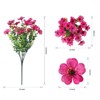 Aoibox Artificial Daisy Flowers with Eucalyptus Leaves for Outdoor Indoor Garden Home Decor, Faux Plants Greenery Boxwood Porch Patio, 12 Bundles - 4 of 4