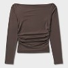 Women's Long Sleeve Synthetic Off the Shoulder Party Top - Wild Fable™ - 4 of 4