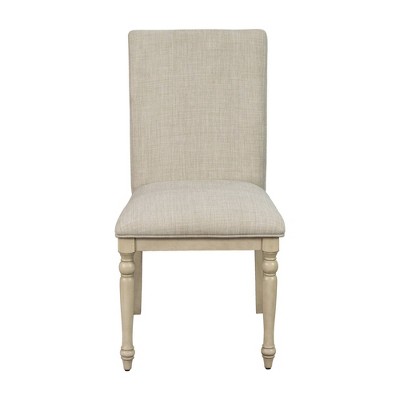 Set of 2 Fiona Upholstered Dining Chairs - Martha Stewart: Solid Wood Frame, Polyester