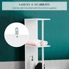 Evideco French Home Goods Slim Storage Cabinet Freestanding Bathroom Organizer with Shelves and Magnetic Door - 4 of 4