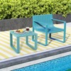Tangkula Outdoor Side Table Set of 2 18" Weather Resistant Adirondack Table Patio - 4 of 4
