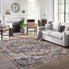 Vintage Area Rug – Washable Low-Pile Carpet, Non-Slip Soft Floor Rug for Living Room, Bedroom & Dining Room - 3 of 4