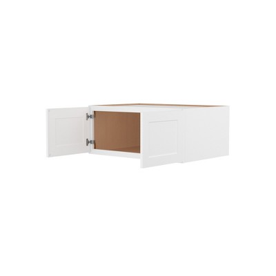 HOMLUX Easy-DIY Shaker White Ready to Assemble Wall Refrigerator Kitchen Cabinet with 2 Doors