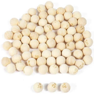 Juvale 75 Piece Mini Bingo Game Balls for Rotary Cage, 0.6 in