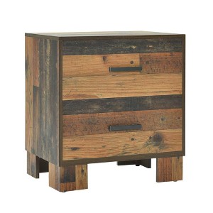 Coaster,Sidney 2-drawer Nightstand Rustic Pine - 1 of 4