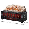 Kismile 21" Electric Fireplace Logs Set Heater,Realistic Flames, Overheated Protection, Realistic Ember Bed for Home and Office, 750W/1500W - 2 of 4