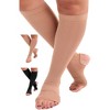 Absolute Support Unisex 20–30mmHg Graduated Compression Socks, Open Toe & Open Heel, Knee High – Varicose Veins & Swelling Relief, A911 - 2 of 4