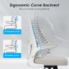NicBex Ergonomic Mesh Office Chair with Lumbar Support,Desk Chair Comfy with Flip-Up Arms,Tilt Function,Swivel Computer Chair for Home Study Room - 4 of 4