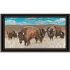 HomeRoots Bison Herd Black Framed Print Wall Art - 4 of 4
