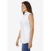 Woman Within Plus Size Perfect Sleeveless Shirt - 4 of 4