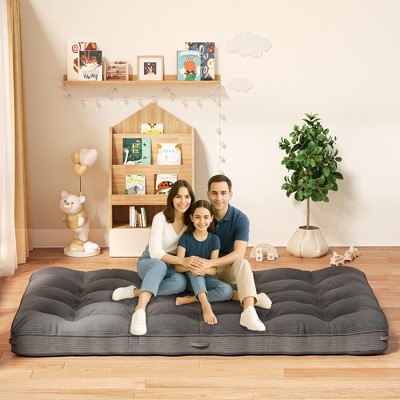 Floor Mattress Futon Mattress, Tatami Mat Sleeping Pad Foldable Roll Up Mat, Sofa Couch Bed, Full