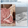 Wearable Heated Blanket with Sleeves and Foot Pocket, Electric Flannel Throw Blanket, 6 Heat Settings, 2¨C10H Auto Shut-Off, 50"x70"+18" - 2 of 4