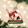 Old World Christmas Blown Glass Ornament for Christmas Tree, Piggy in The Puddle - 4 of 4
