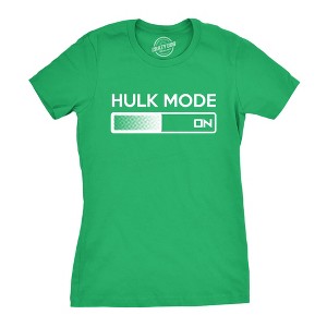 Women's Hulk Mode On T Shirt Funny Comic Book  Tee For Women - Crazy Dog Women's T Shirt - 1 of 4