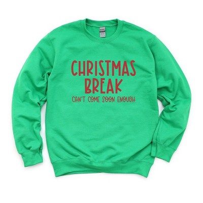 Simply Sage Market Women's Graphic Sweatshirt  Christmas Break Can't Come Soon Enough