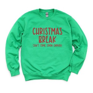 Simply Sage Market Women's Graphic Sweatshirt  Christmas Break Can't Come Soon Enough - 1 of 4