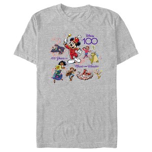 Men's Disney Mickey Mouse and Friends 100 Years of Music and Wonder T-Shirt - 1 of 4
