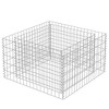 vidaXL Gabion Raised Bed Galvanized Steel 35.4"x35.4"x19.7" - 3 of 4