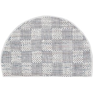 Unique Loom Chindi Cotton Collection Area Rug - Checkered - 1 of 2