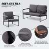 AndMakers 2-Piece Linen Blend Living Room Set - 4 of 4